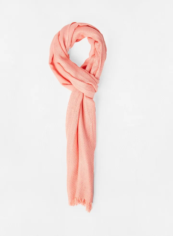 Dobby Scarf Peach