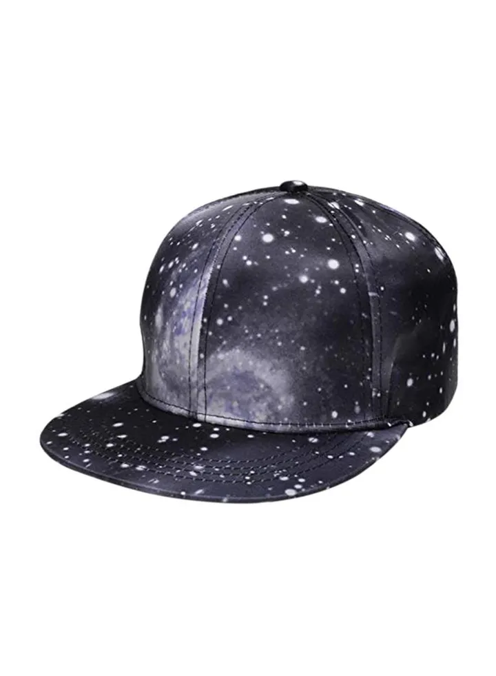 Classic Starry Baseball Snapback Black/White