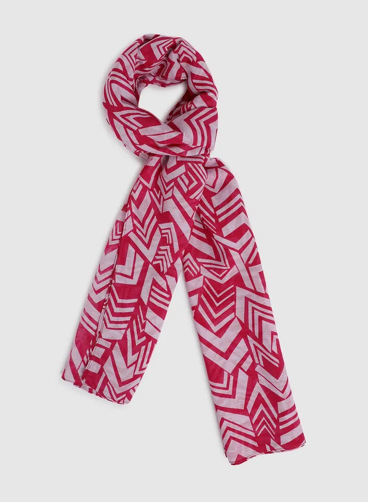 Casual Regular Scarf Pink