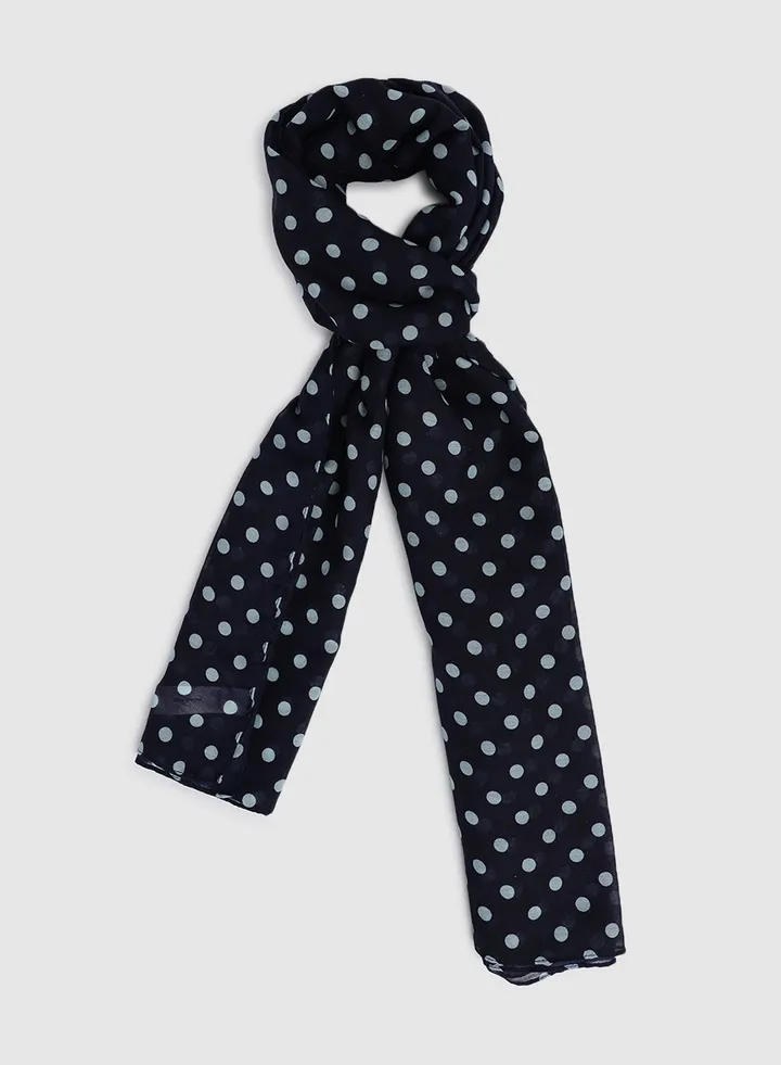 Casual Regular Scarf Blue
