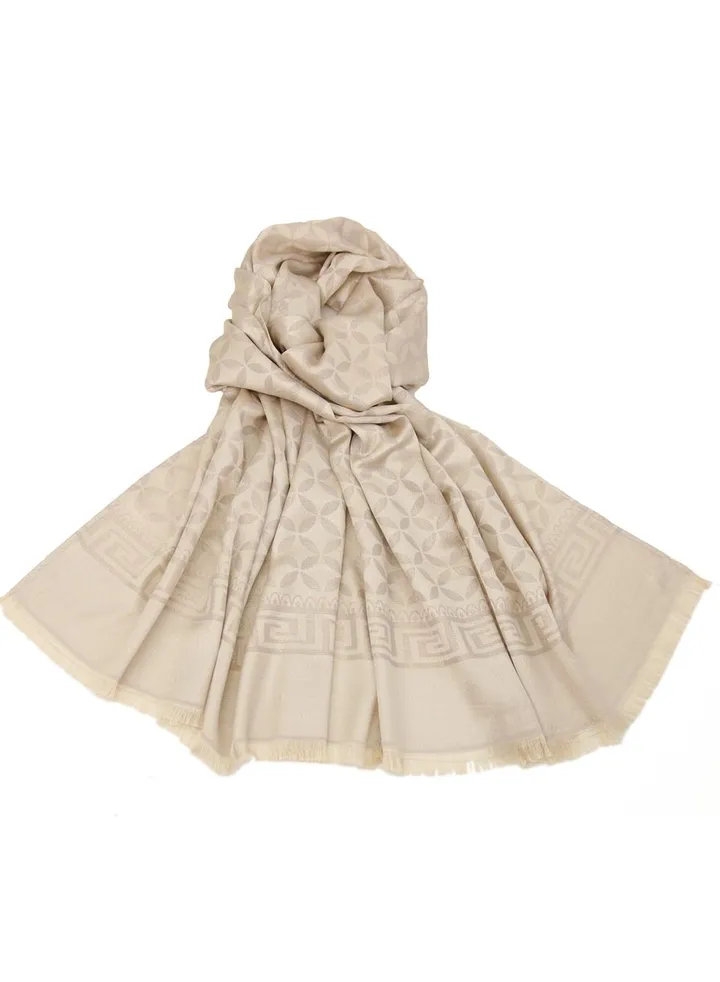 Tassel Detail Scarf Casual Regular Scarves Beige