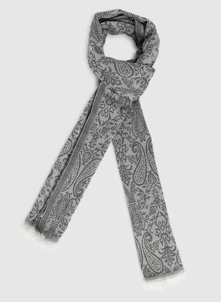 Casual Regular Scarf Grey