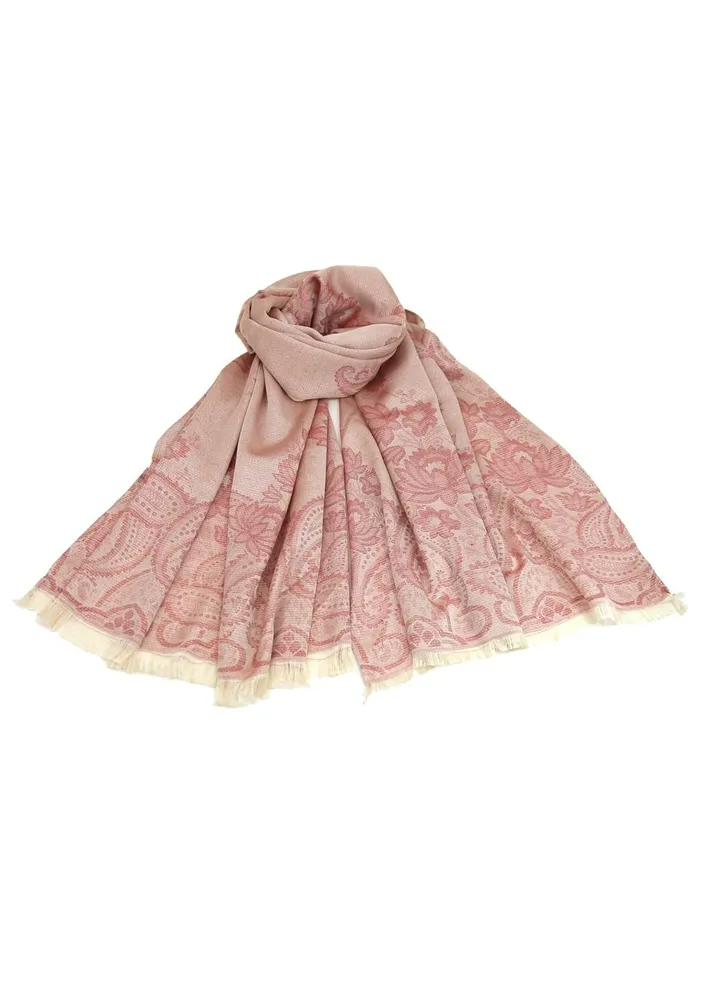 Tassel Detail Scarf Casual Regular Scarves Pink