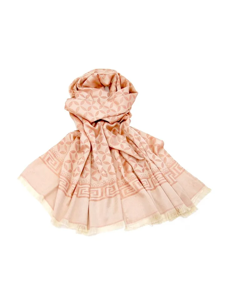 Tassel Detail Scarf Casual Regular Scarves Pink