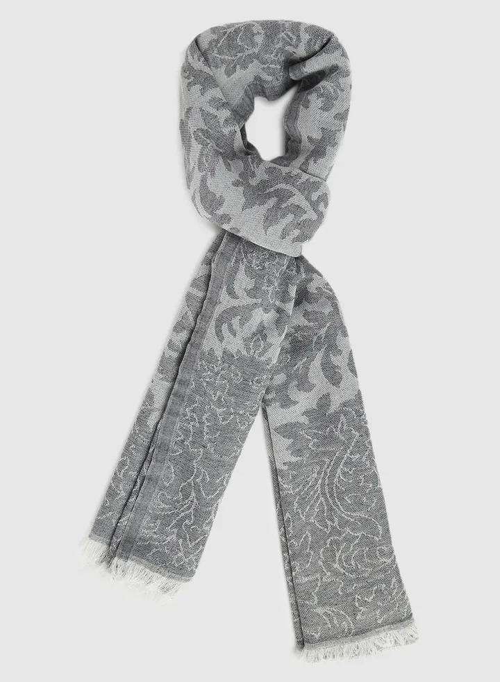 Casual Regular Scarf Grey