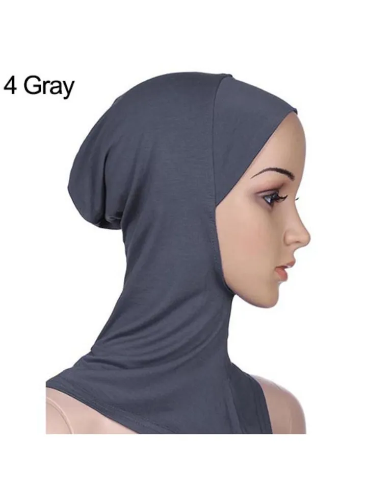 Full Cover Inner Hijab Cap Grey