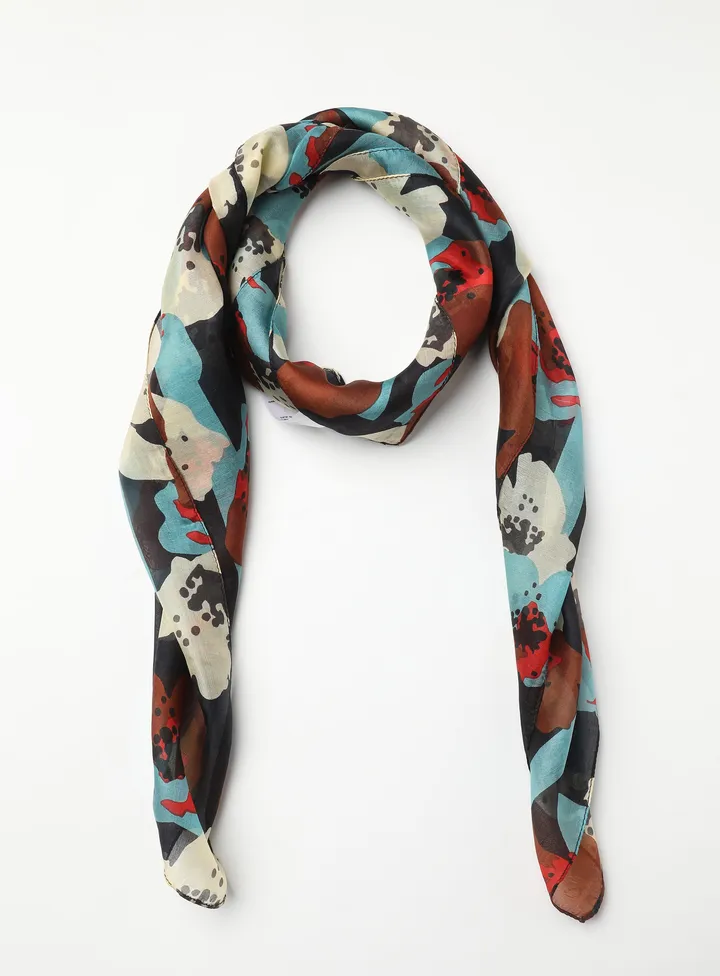 All-Over Printed Scarf Multicolour