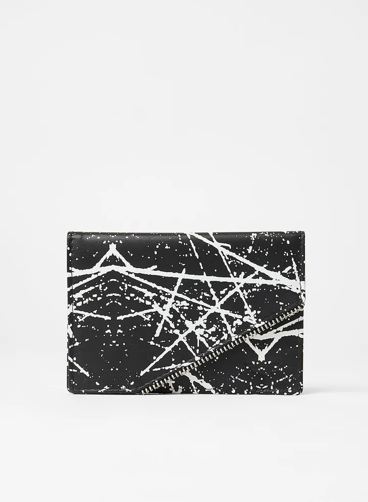 Casual Men Leather Card Holder Black