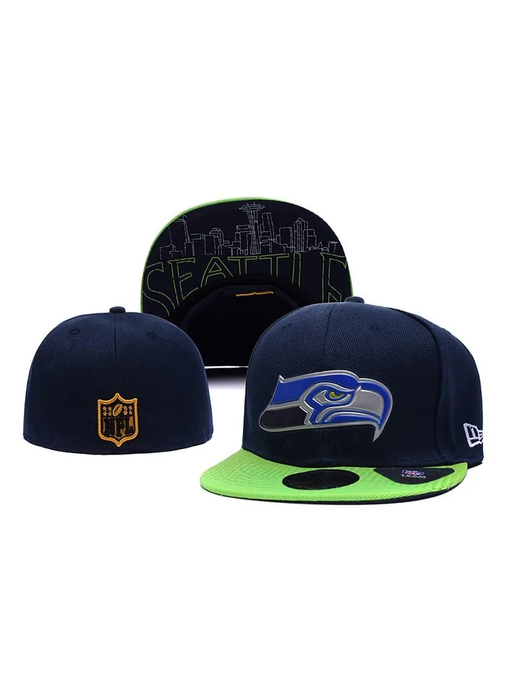 NEW ERA 3D Embroidered Fitted Baseball Team Cap with Closed Back for Sun Protection-61.5CM