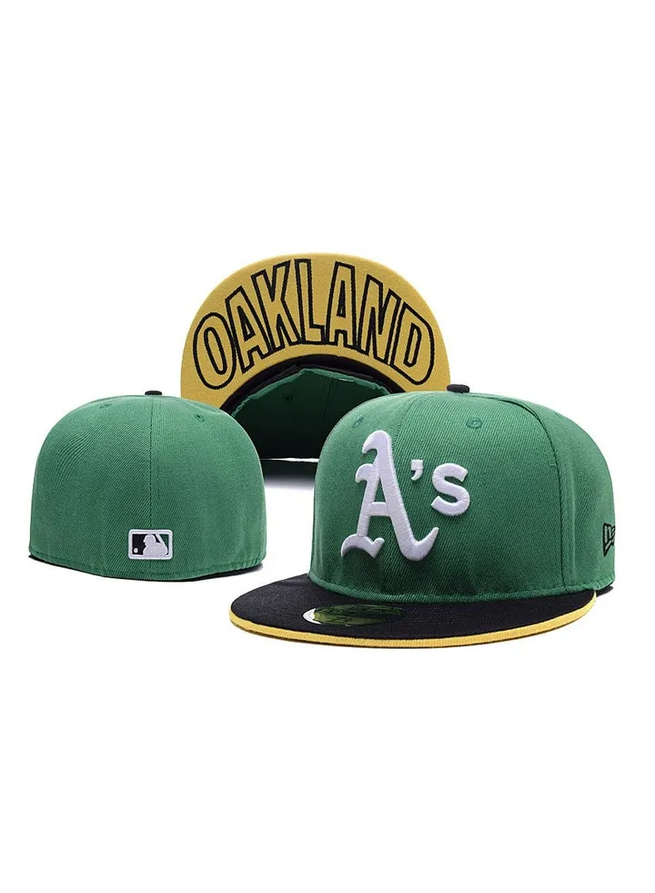NEW ERA 3D Embroidered Fitted Baseball Team Cap with Closed Back for Sun Protection-57.7CM
