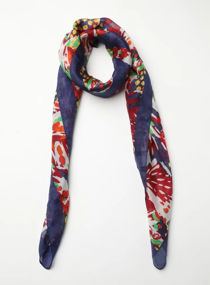 All-Over Printed Scarf Multicolour
