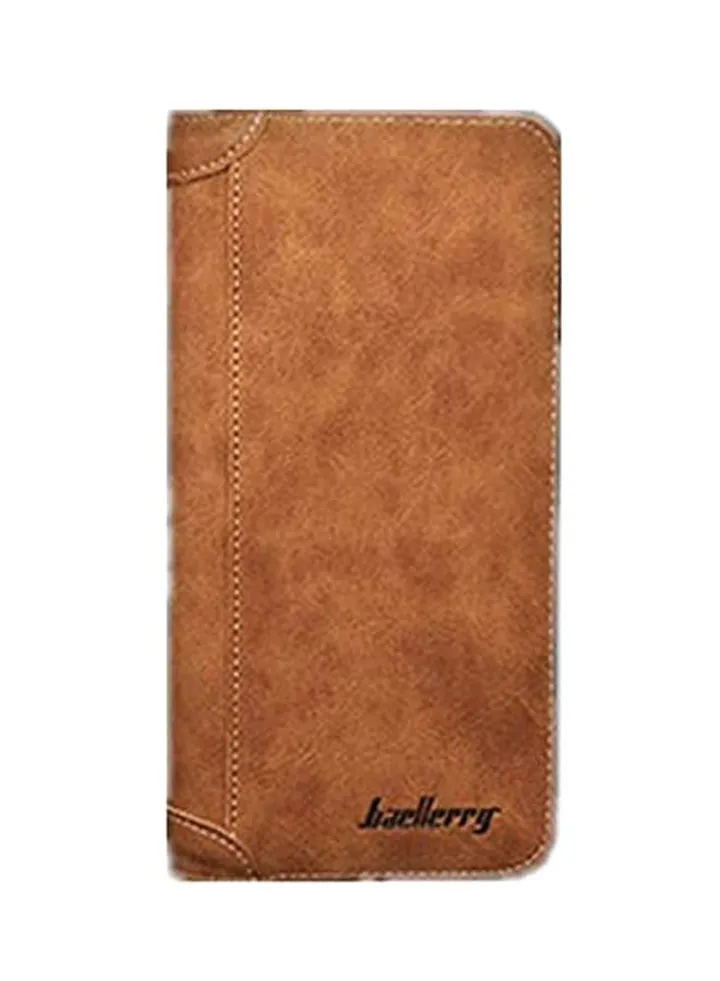 Leather Bifold Wallet Brown