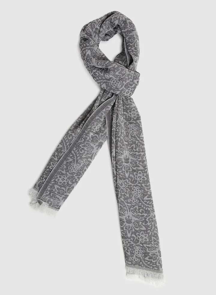 Casual Regular Scarf Grey
