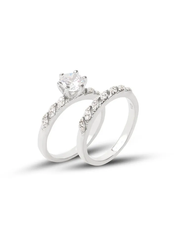 Silver Twins Ring