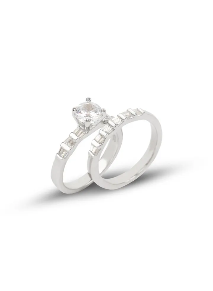 Silver Twins Ring