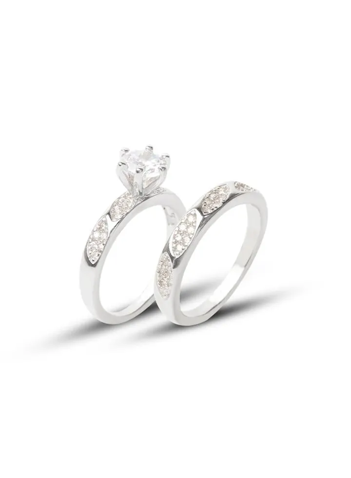 Silver Twins Ring