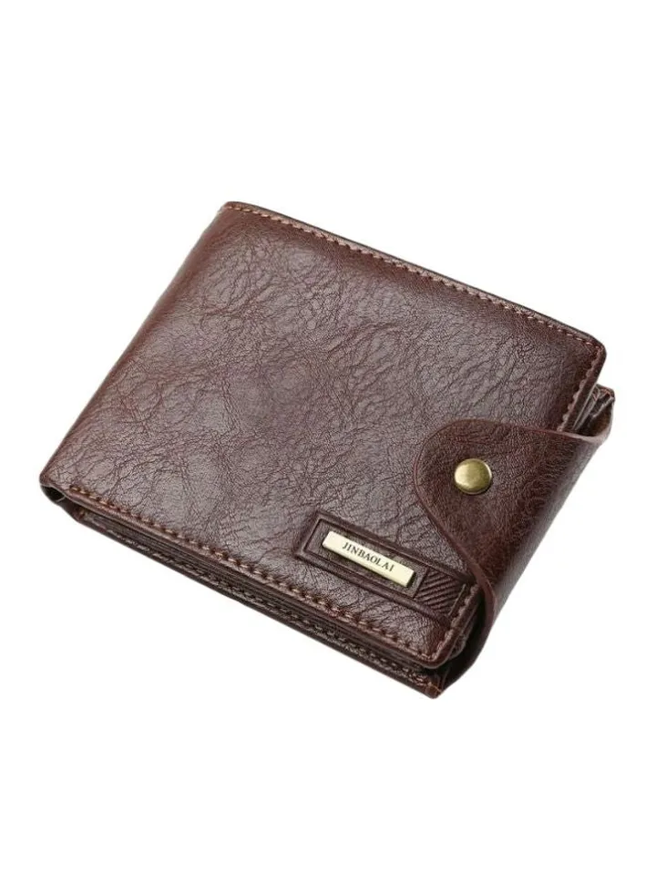 Leather Bifold Wallet Brown