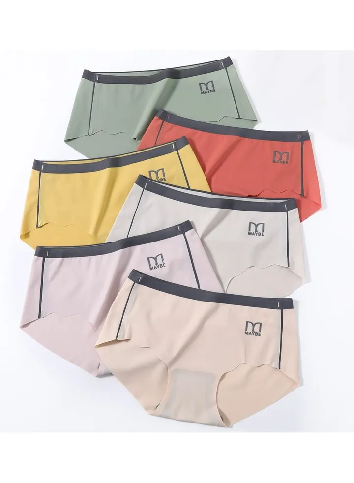 Zeemey 6 Pack Women’s Seamless Cheeky Hipster Underwear No Show Panties Invisibles Breathable Briefs Soft Stretch Bikini Lingerie