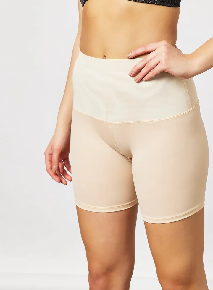 Elasticated Thigh Shaper Beige