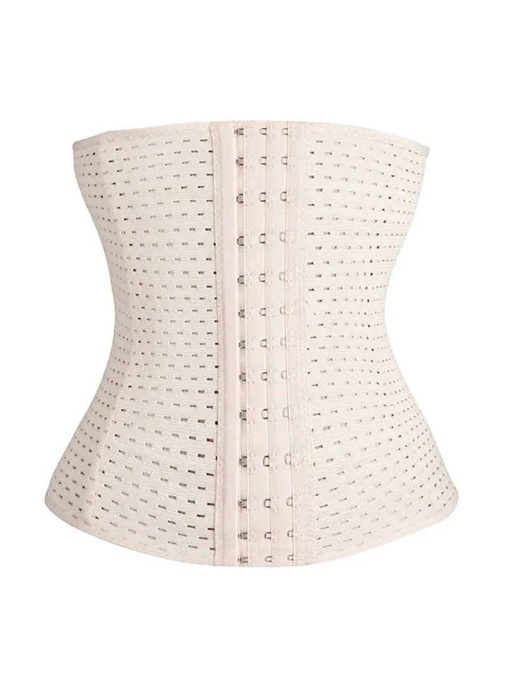 Underbust Control Corset Breathable Shaper Beige