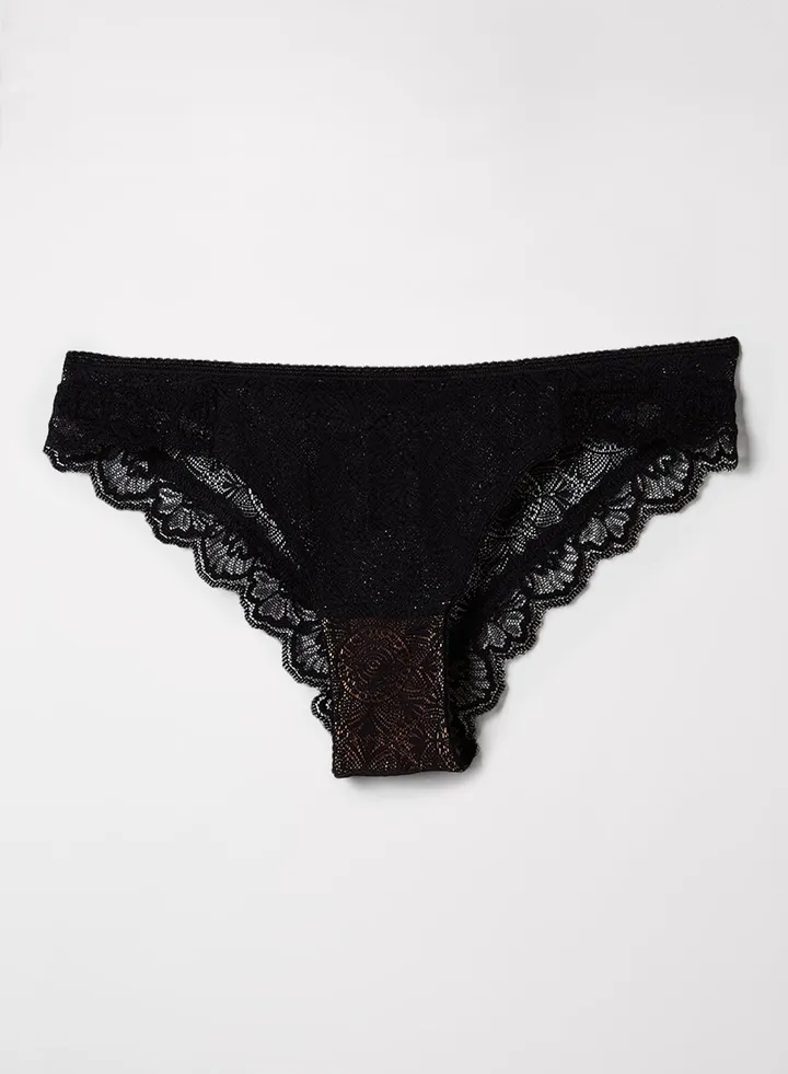 Fabienne Lace Briefs Black