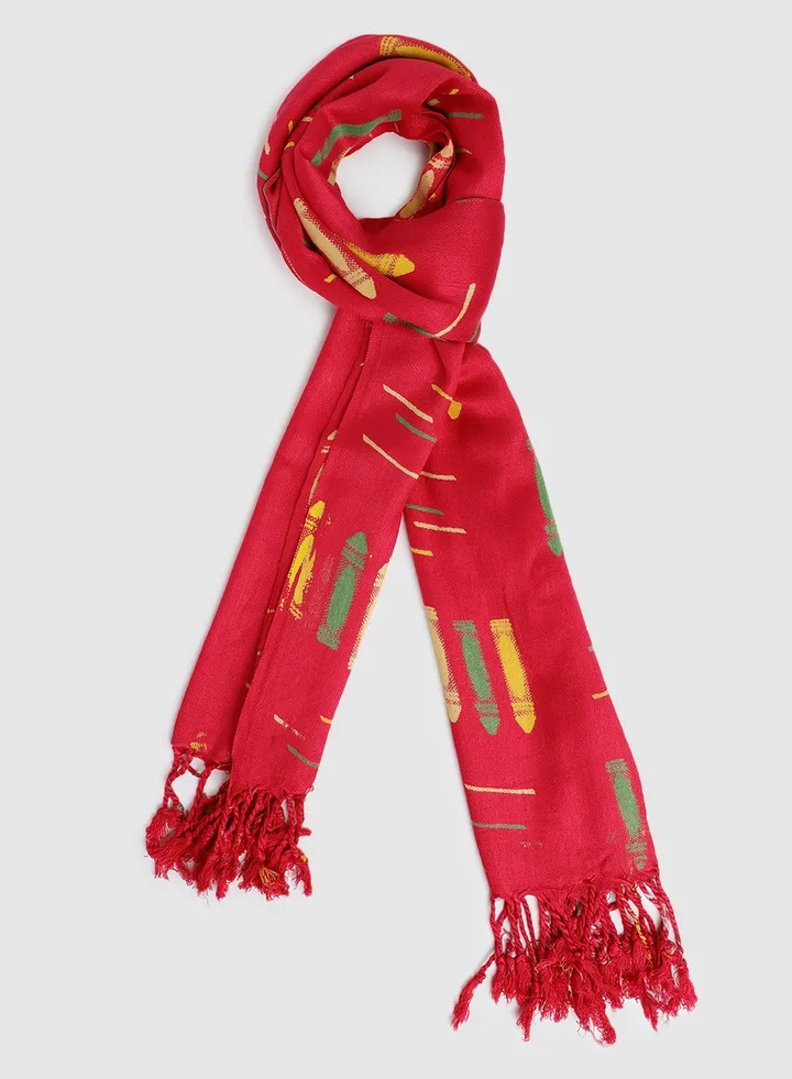 Casual Regular Scarf Pink
