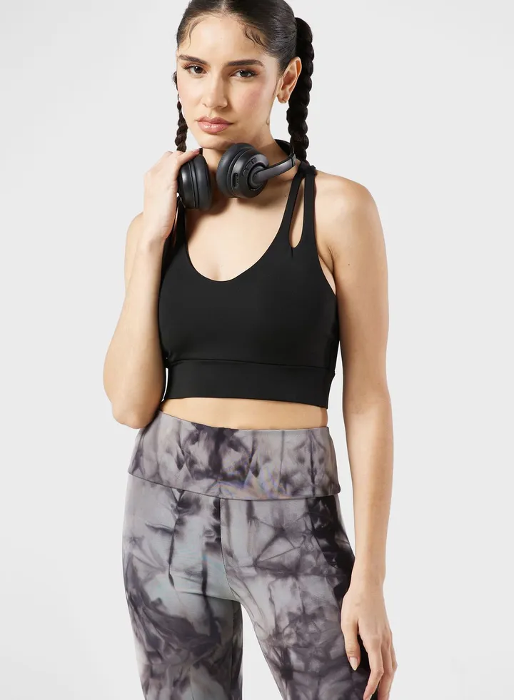 Strappy Detail Sports Bra