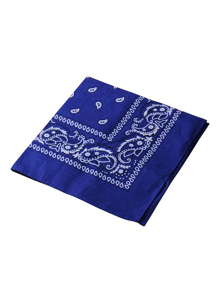Paisley Print Bandana Royal Blue