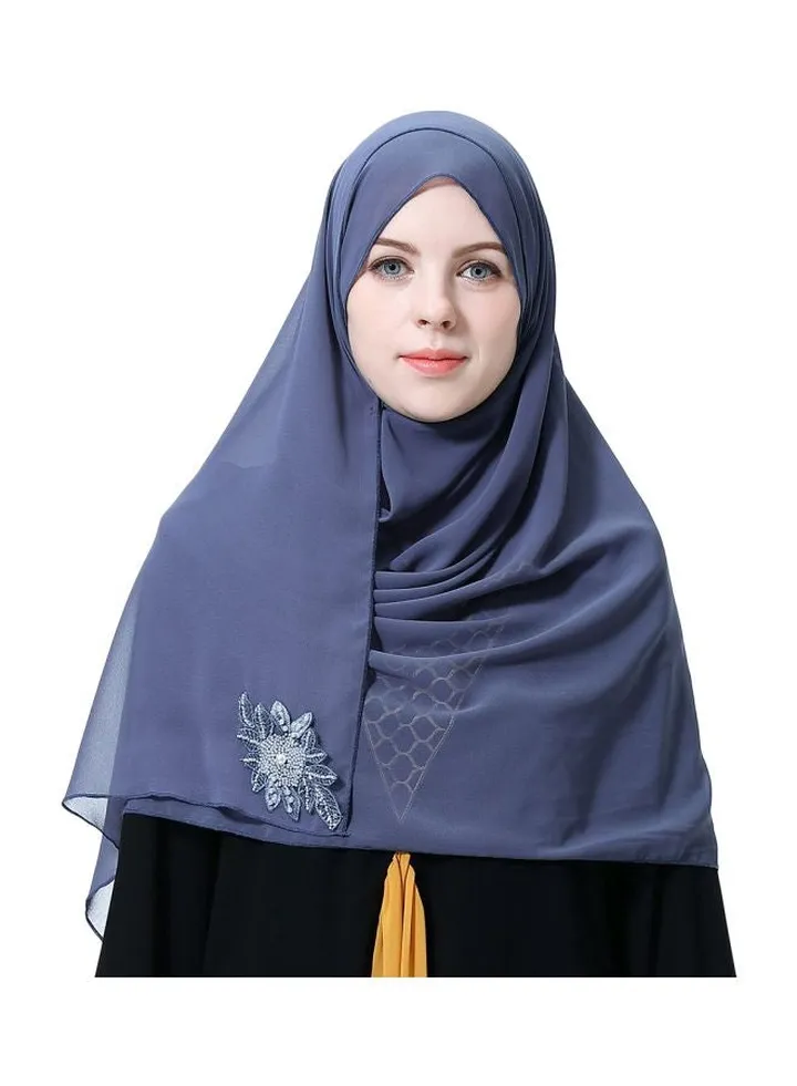Unique Accent Hijab Grey