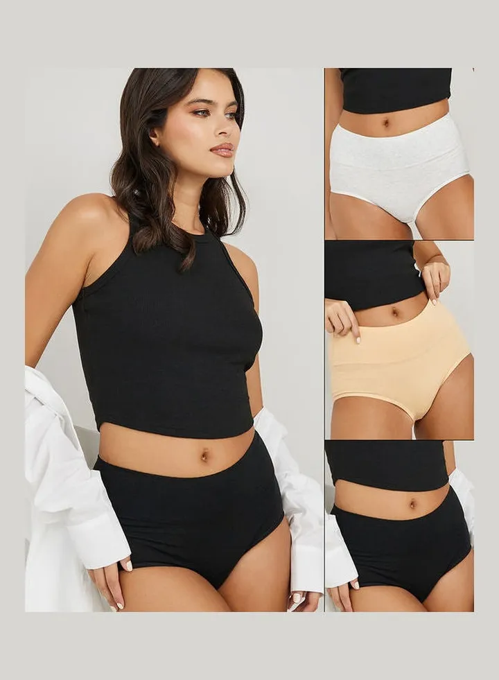Pack of 3 - Cotton Plain Pastel Short