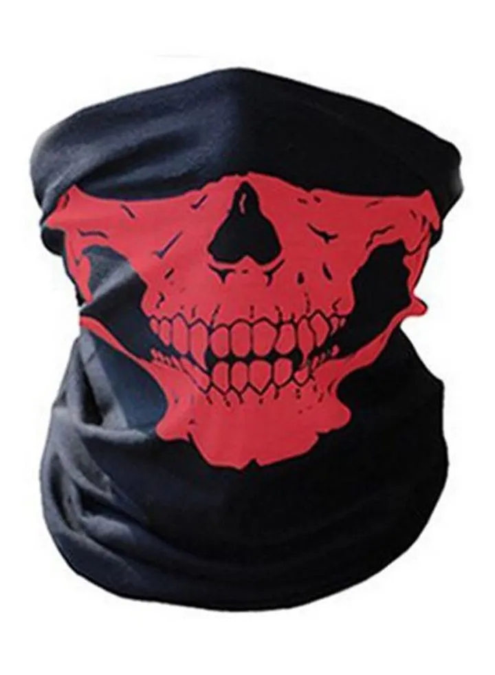 Skull Printed Bandana Black/Red