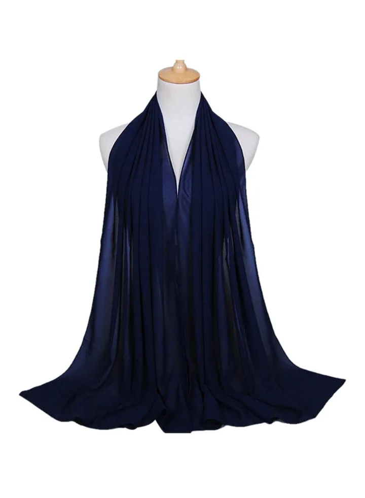 Long Scarf Hijab Navy Blue