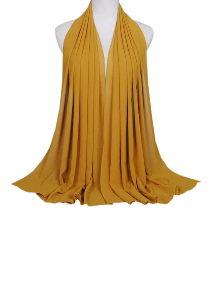 Long Scarf Hijab Yellow