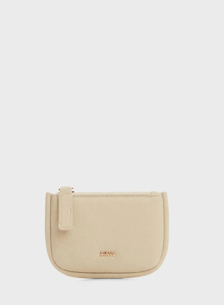 Logo Detail Zip Over Wallets