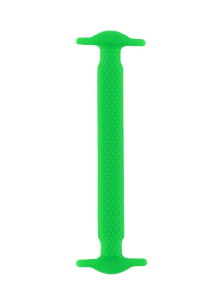 16-Piece Elastic Silicone Shoelace Set Green