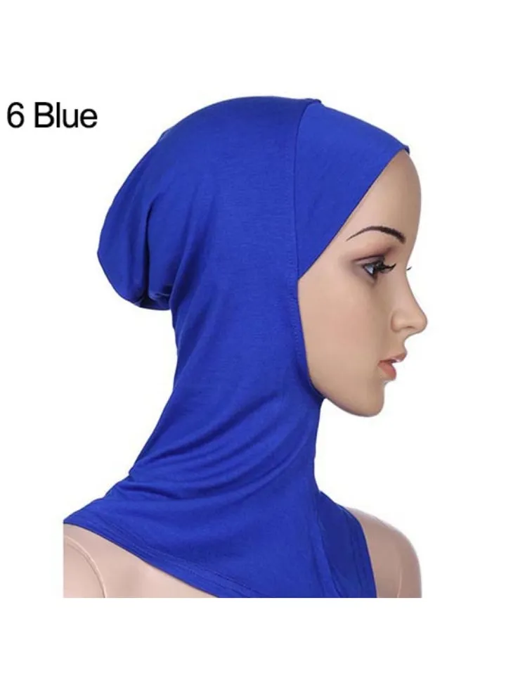 Full Cover Inner Hijab Cap Blue