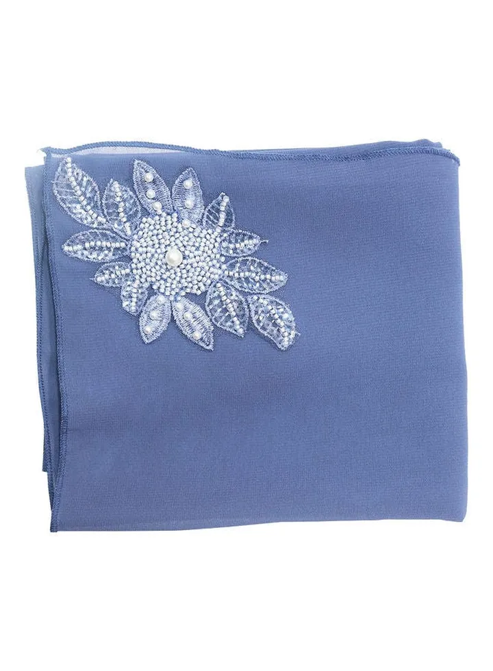 Chiffon Lids Blue/White