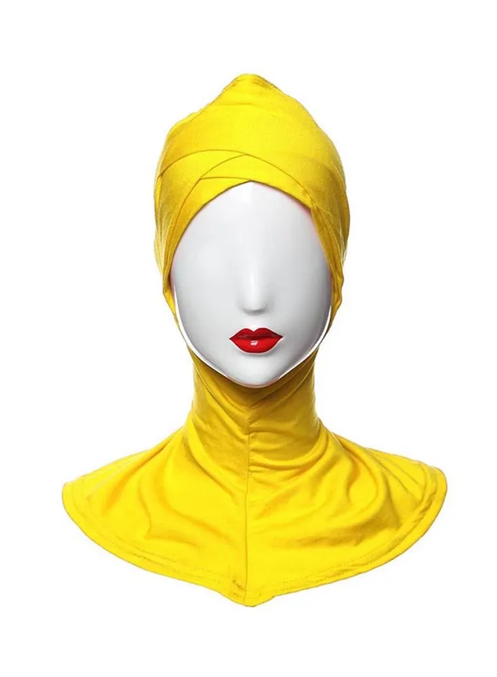 Head Cover Hijab Yellow
