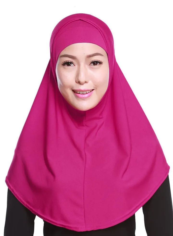 2-Piece Head Cover Hijab Pink