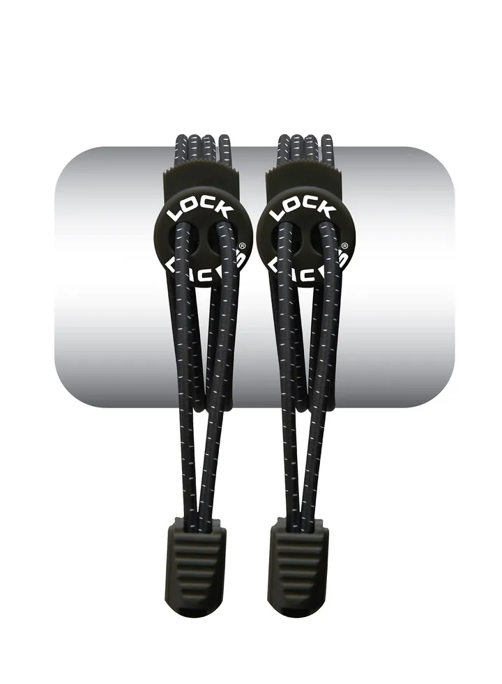 Lock Laces, Elastic No Tie Shoelaces, One Size Fits All, for Kids and Adults, Elastic No Tie Shoe Laces