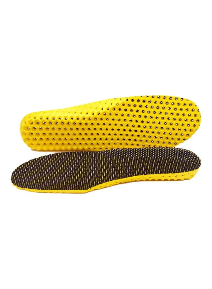 Breathable Deodorant Shock-proof Insoles Unisex Fitness Sport Sneakers Shoes Pad Black