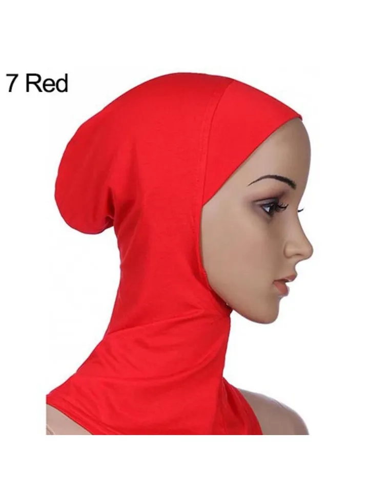 Full Cover Inner Hijab Cap Red