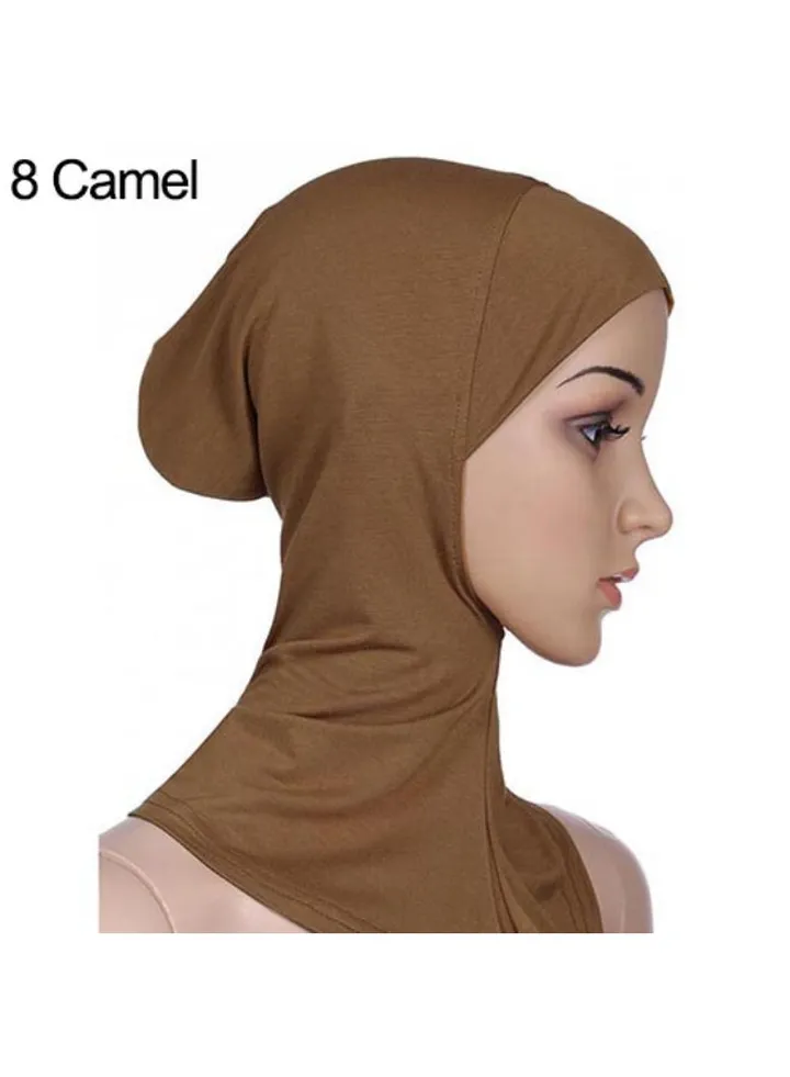 Full Cover Inner Hijab Cap Camel