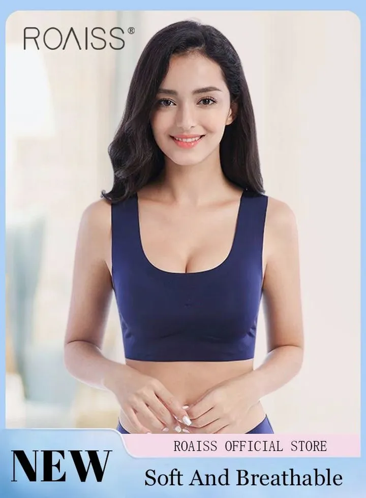 Women's Seamless Bralette One-piece High Elastic Leisure Bra No Steel Ring Padded Lingerie Daily Comfort Breathable Soft Underwear Underclothes