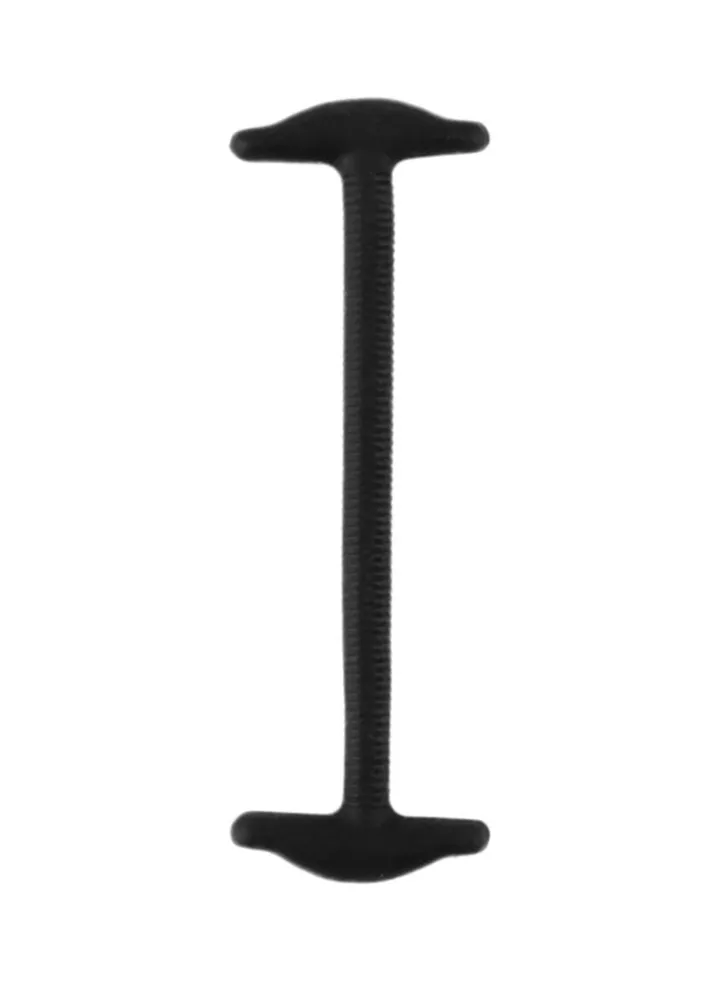 10-Piece Elastic Silicone Shoelace Black