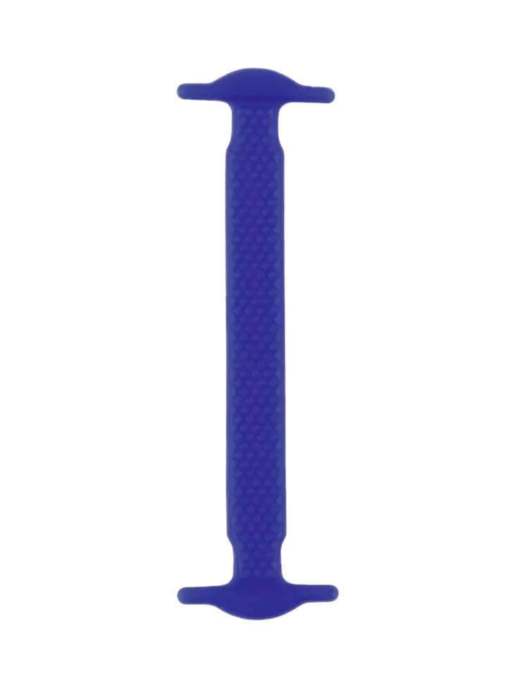 16-Piece Elastic Silicone Shoelace Set Blue