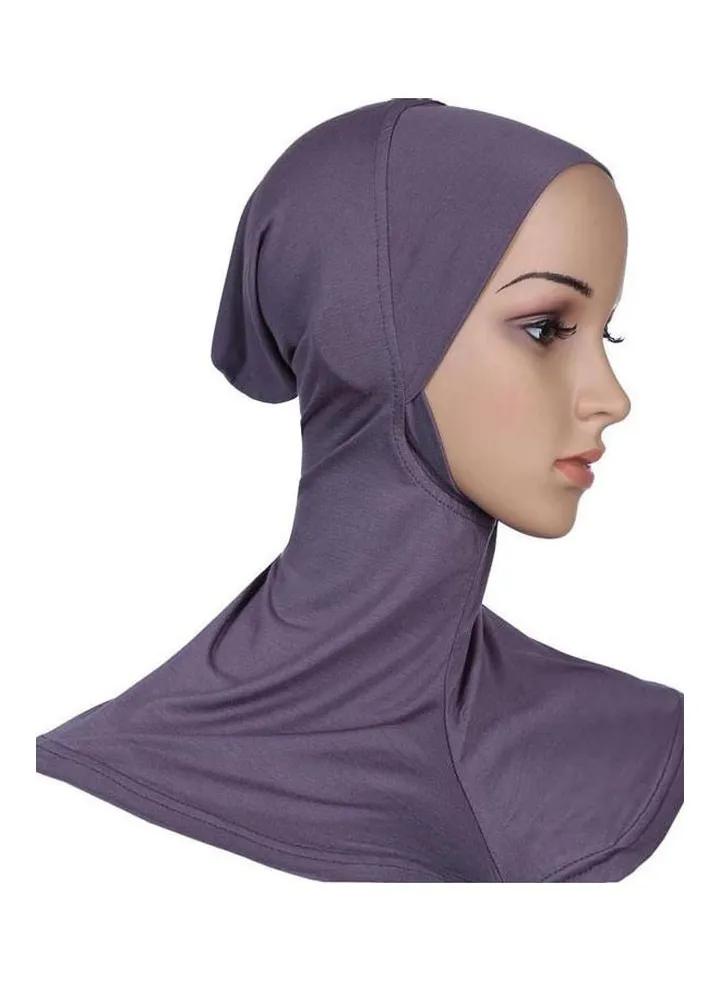 Comfortable Chin Long Scarf Grey