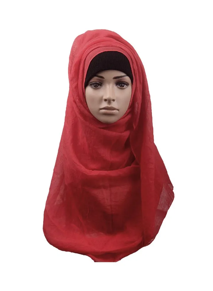 Fashion Head Cover Hijab HL289 Red