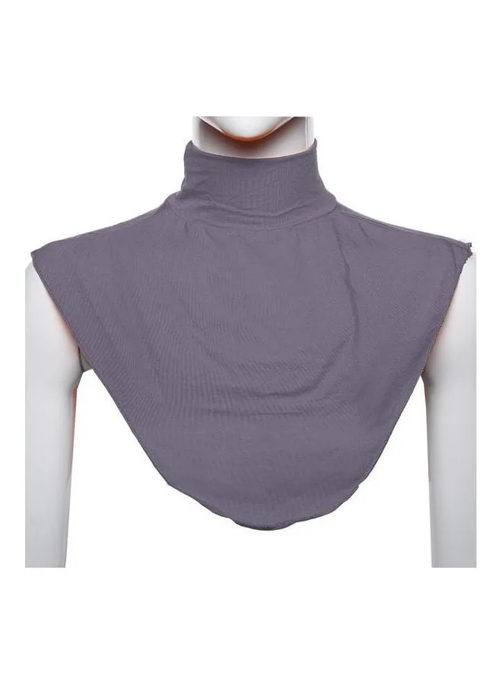 Comfortable Top Neck Scarf Grey
