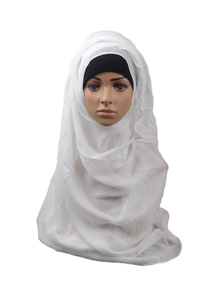 Fashion Head Cover Hijab HL290 White